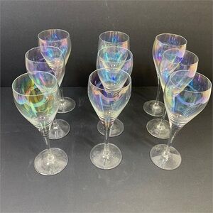 Iridescent‎ Czech Bohemia Cordial Glasses Classic